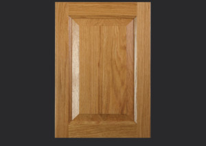 Cope and Stick Cabinet Door C101 OE4-IE4-RP3 White Oak, Select and 5-piece drawer front with reduced rails