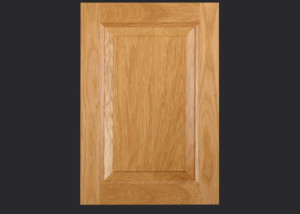 Cope and Stick Cabinet Door C101 OE5-IE4-RP13 White Oak, Select and 5-piece drawer front with reduced rails