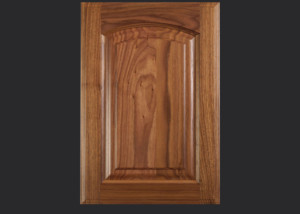 Cope and Stick Cabinet Door C102-OE9-IE3-RP11 in Walnut, Select and 5pc drawer front with reduced rails