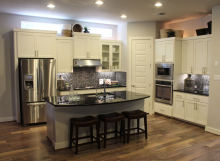 Kitchen Cabinet 15 with CF101 cabinet door with MW8 and FP1/4"