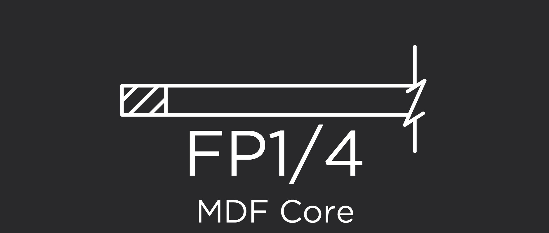 FP1/4 MDF Core Flat Panel