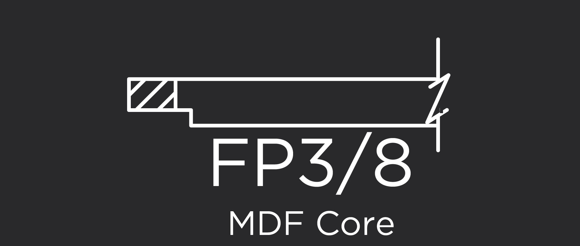 FP3/8 MDF core flat panel