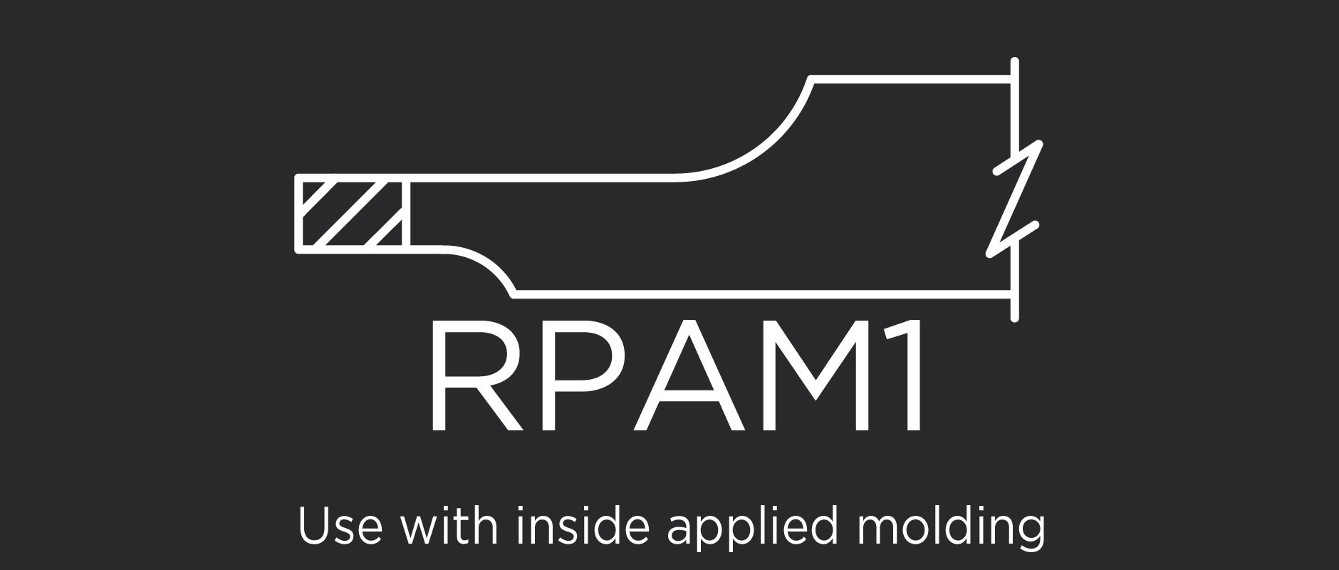 RPAM1 raised panel for applied molding doors