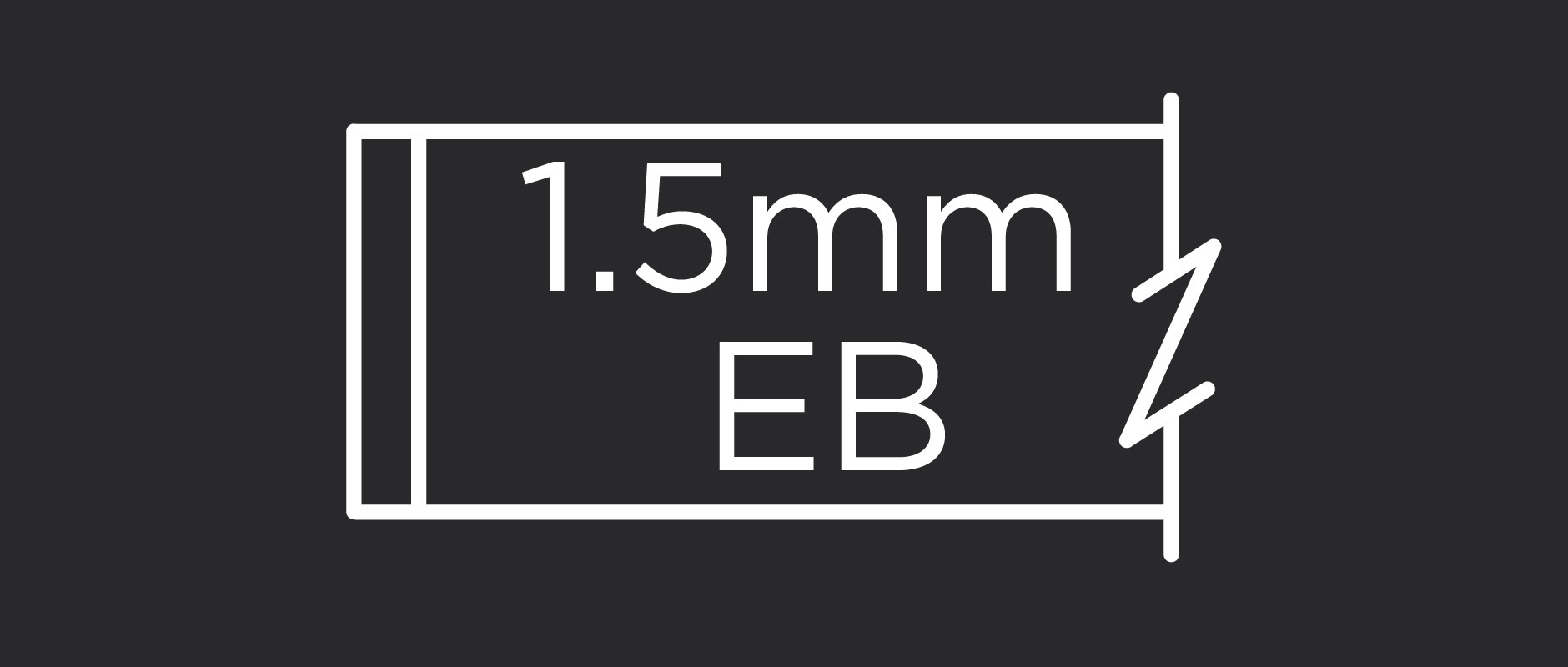 1.5mm edgeband profile