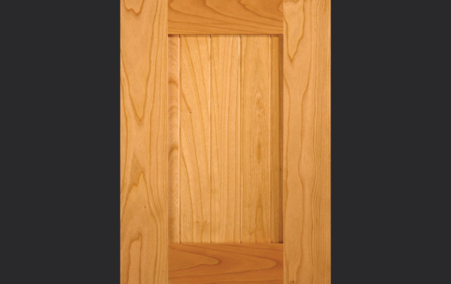 Cope and Stick Cabinet Door C101 Wide OE5-IE5-FP3/8 Cherry, Select and 5-piece drawer front with reduced rails