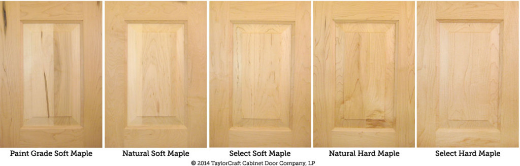 differences between hard maple and soft maple kitchen cabinet doors