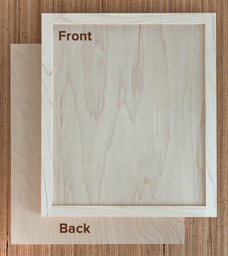 4S Slim Shaker Door Front and Back