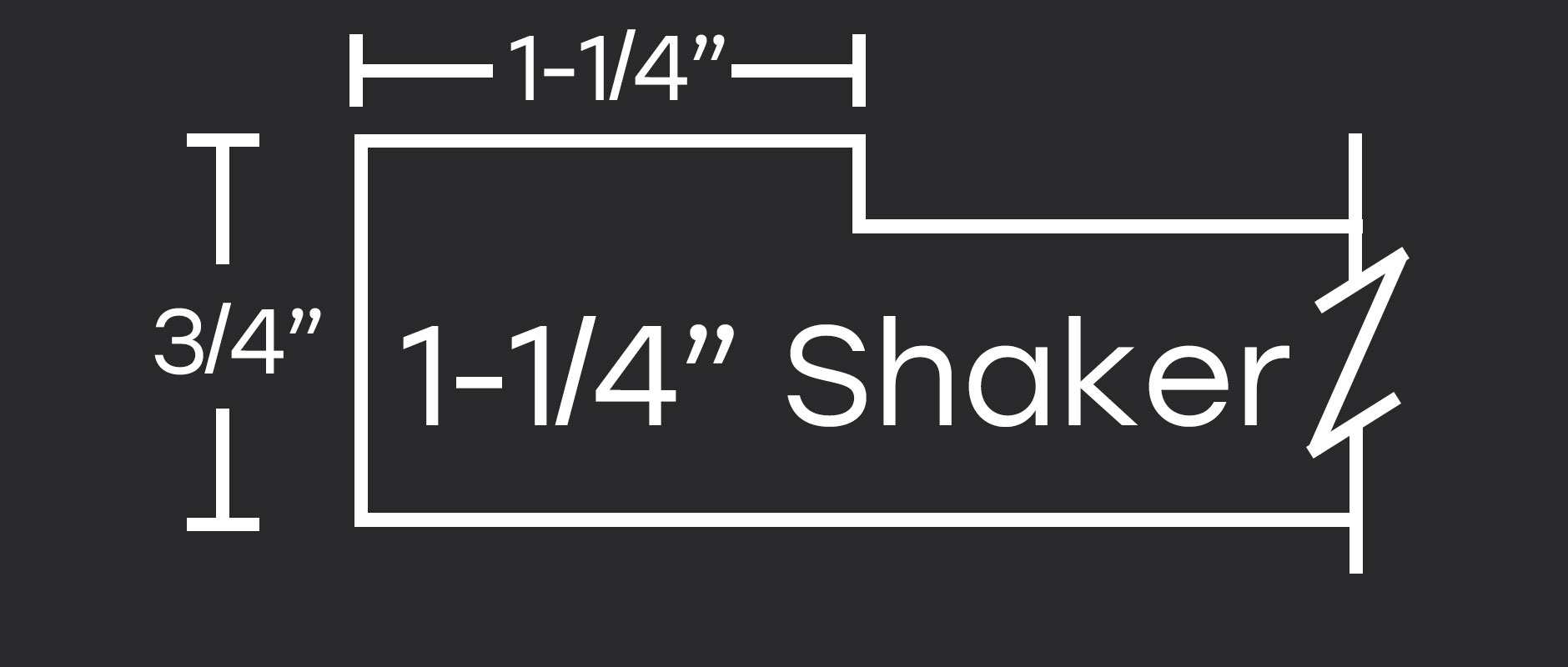 4S 101 1.25" Shaker profile