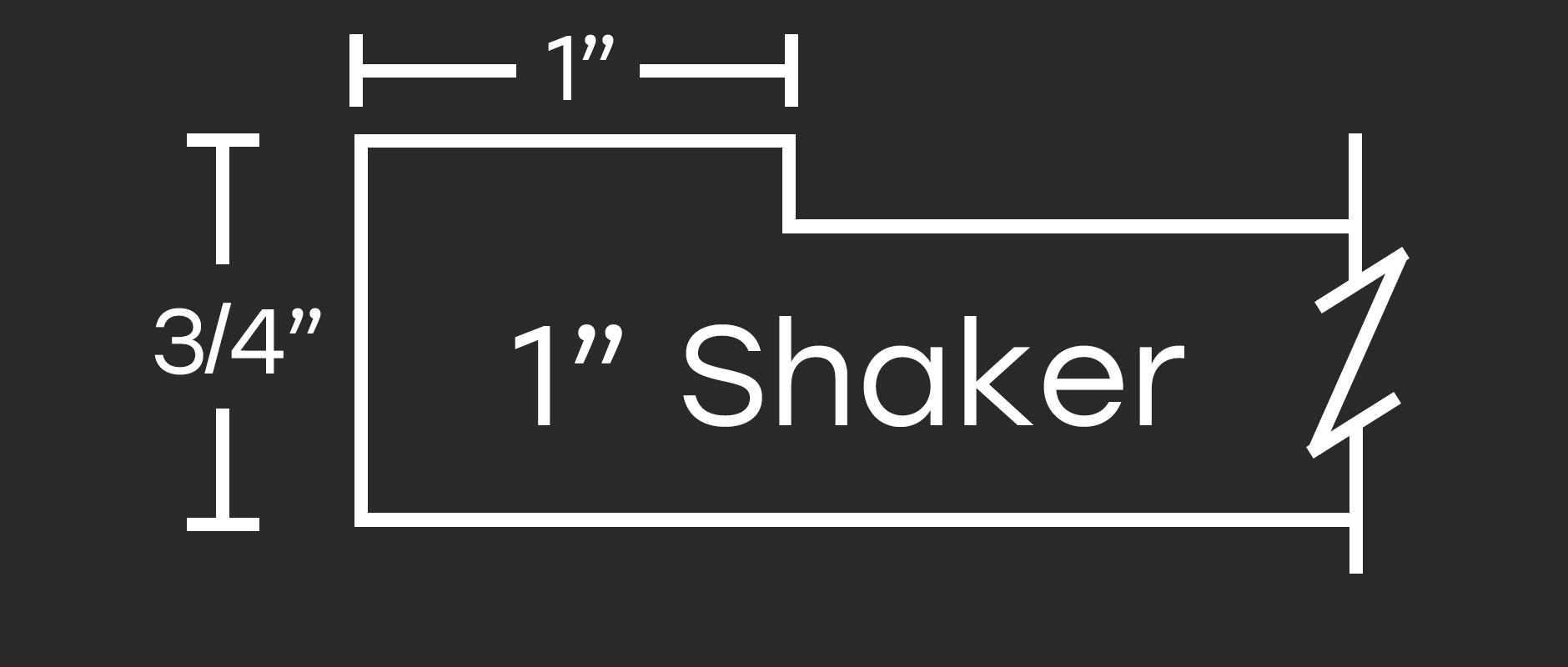 4S 101 1" Shaker profile - better than skinny shaker