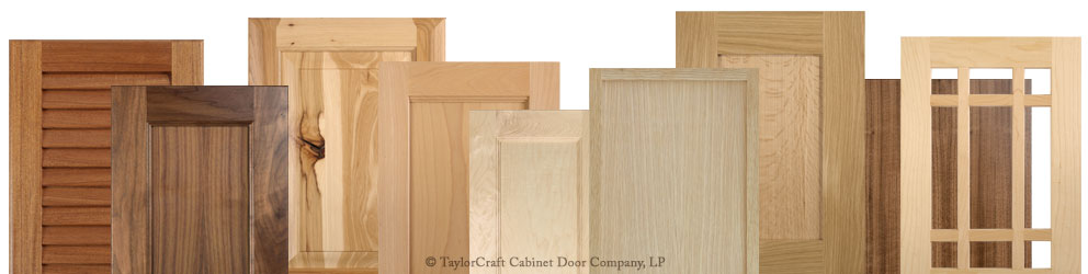 Custom Cabinet Door Selection from TaylorCraft Cabinet Door Company including 4S and skinny shaker