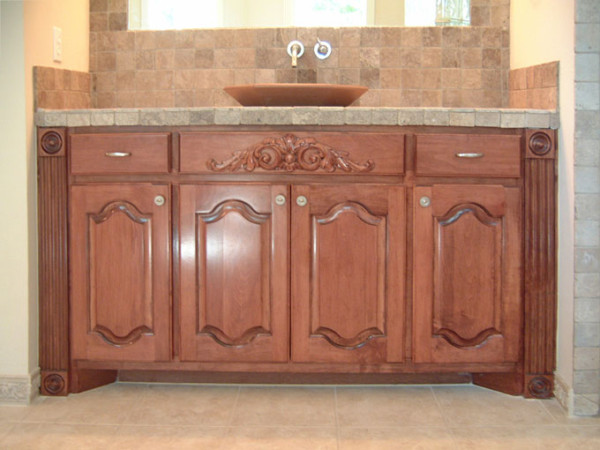 double arch cabinet doors with cabinet applique