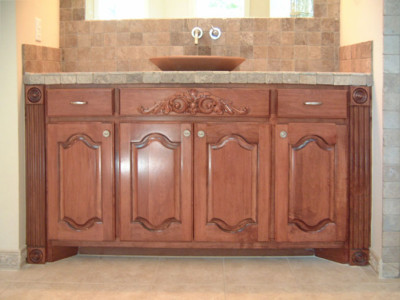 double arch cabinet doors with cabinet applique