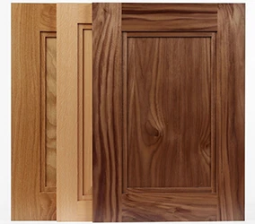 TaylorCraft Cabinet Door Company flat step inside edge in white oak, beech and walnut