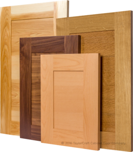 modern transitional cabinet doors with horizontal panel grain