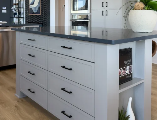 Kitchen Island 4S Slim Shaker Doors 1 Inch