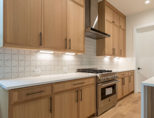 Modern Transitional Rift White Oak Kitchen Cabinets