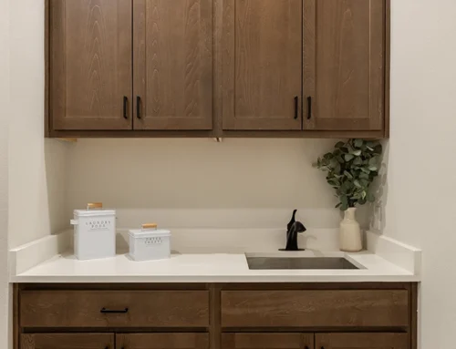 Laundry Cabinet in Beech C101-OE4-IE2 Doors