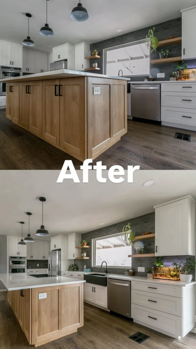 When you finally have that white oak kitchen island of your dreams…🤩 featuring TaylorCraft’s cope and stick cabinet doors with IE4. 
#cabinetdoors #whiteoakcabinets #kitchenmakeover #kitchenremodel #kitchendesign #whiteoakisland #cabinetmaking #woodworker #whiteoak #taylorcraftdoor