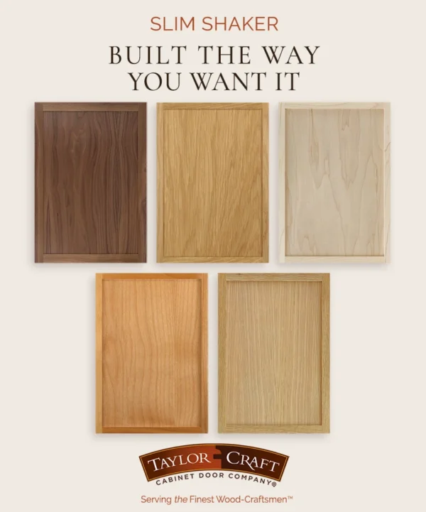 TaylorCraft 4S Slim Shaker cabinet doors