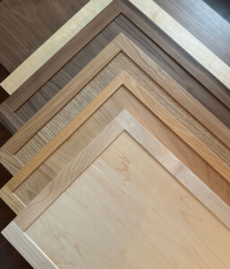 Most popular cabinet door styles include 4S, skinny shaker, slim shaker