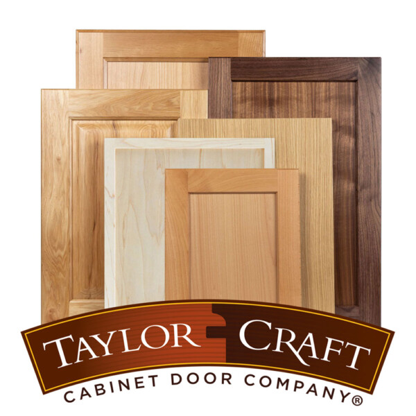 TaylorCraft Cabinet Door Company cope and stick, slab veneer, 4S and skinny shaker doors and drawer fronts