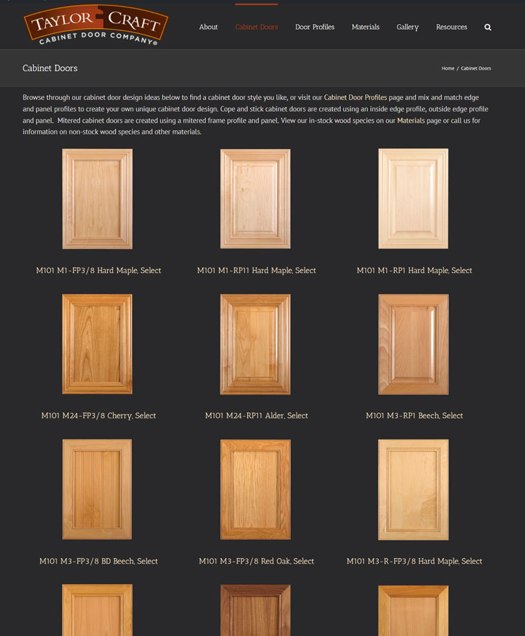 cabinet doors – taylorcraft cabinet door company