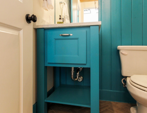 Green-Blue Bathroom Vanity