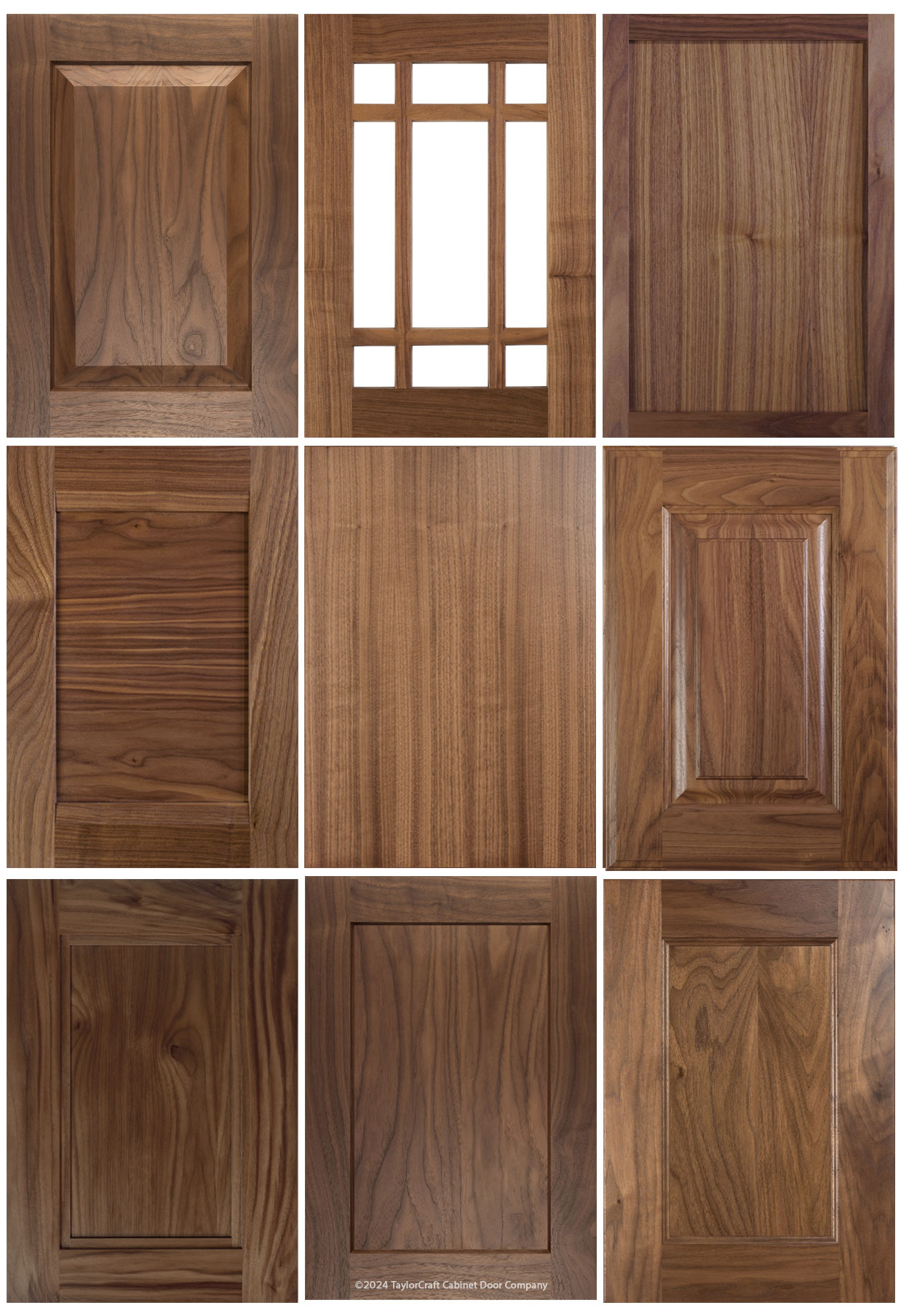 Walnut Cabinet Doors and Kitchen Cabinets - TaylorCraft Cabinet Door ...