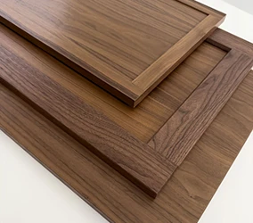 TaylorCraft's walnut cabinet doors