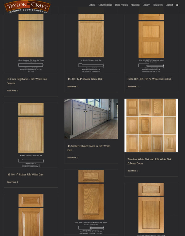 White Oak and Rift White Oak Cabinet Doors